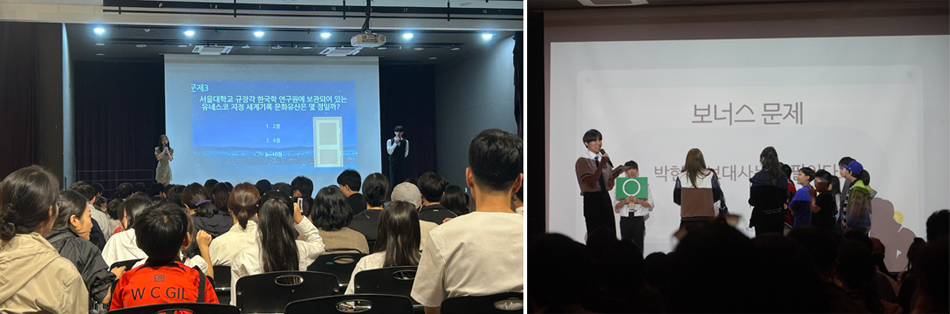 미래 입학생과 함께하는 샤:인의 견학 현장